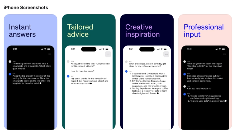 ChatGPT官方App来了,iPhone用户抢先免费用-第4张图片-世界杯直播平台-世界杯2026直播平台-免费观看官方-V3.6.9 ChatGPT官方App来了,iPhone用户抢先免费用-第4张图片-世界杯直播平台-世界杯2026直播平台-免费观看官方-V3.6.9